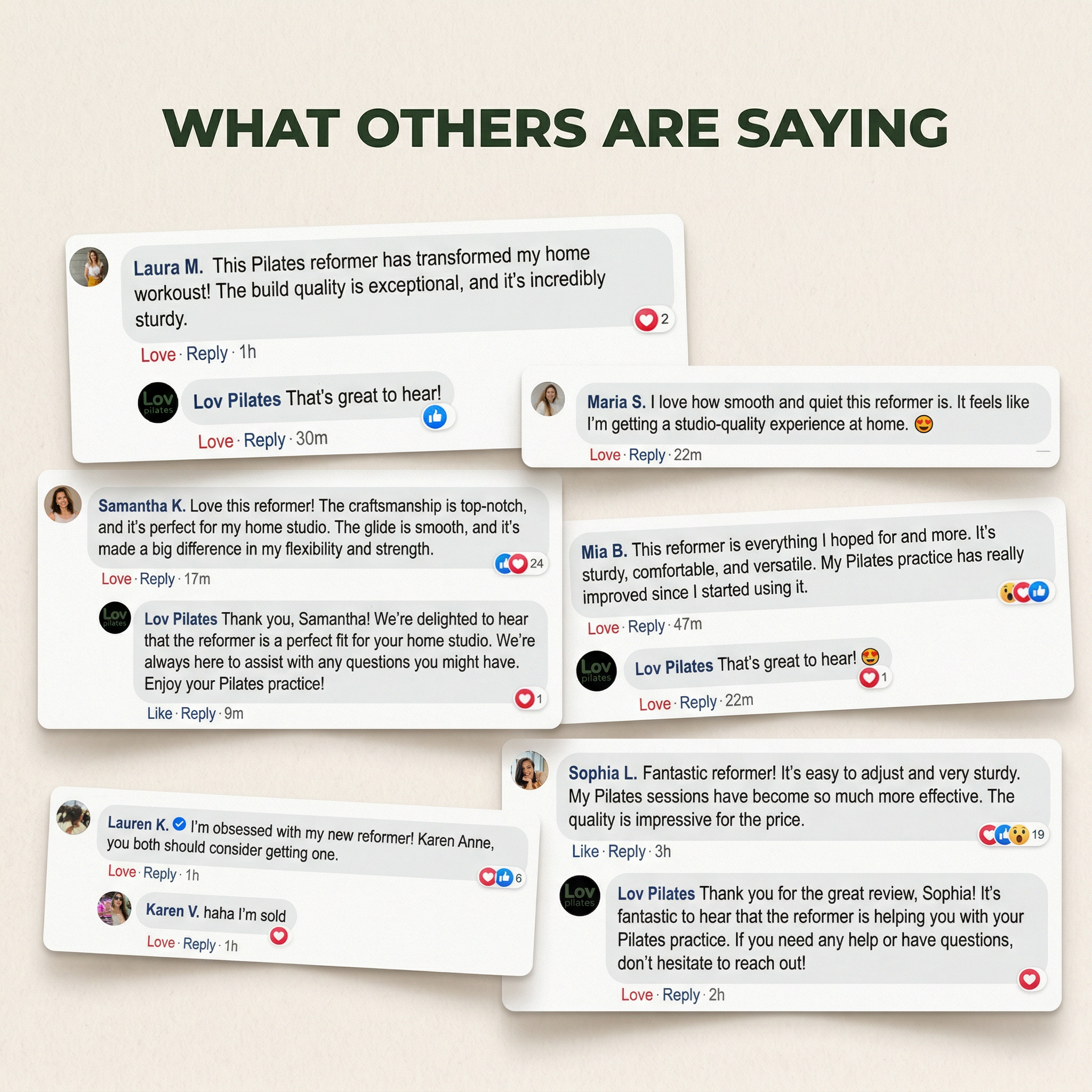 Lov Portable Pilates Reformer