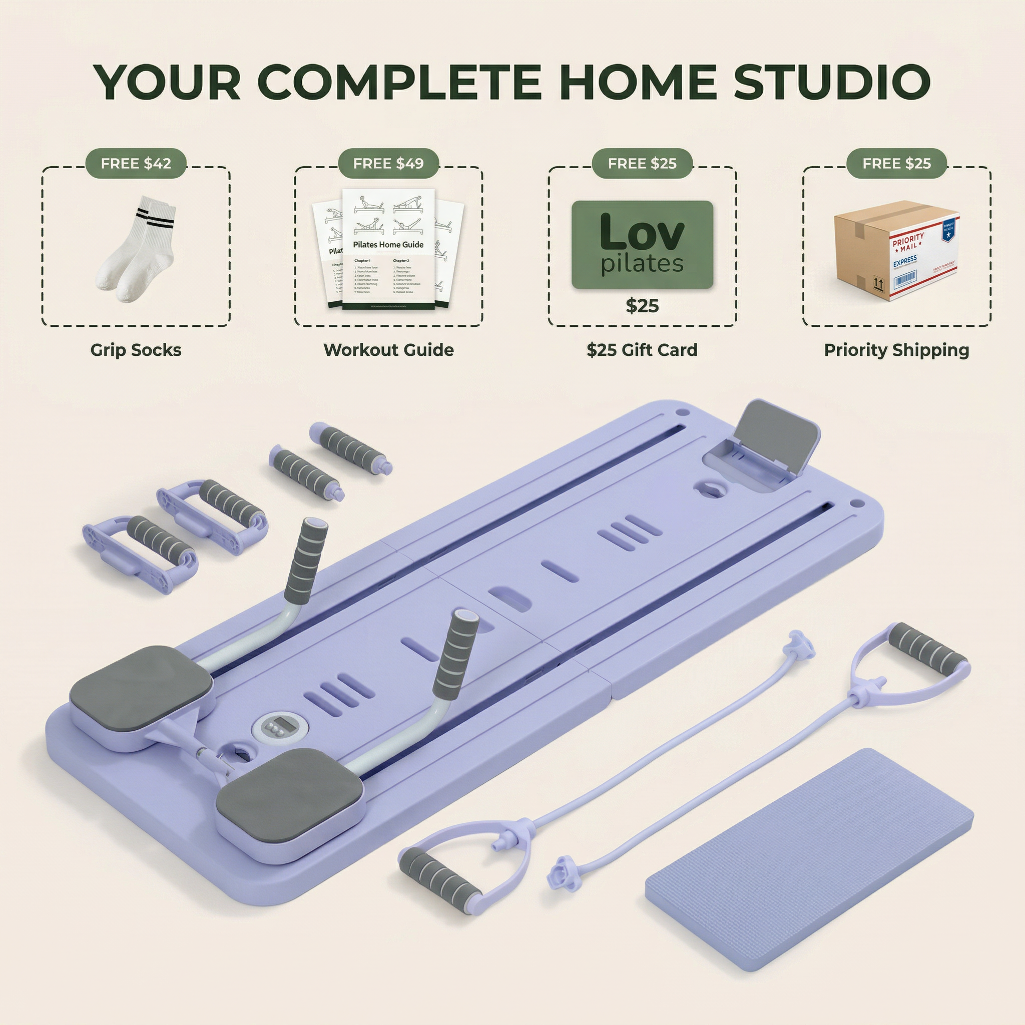 Lov Portable Pilates Reformer